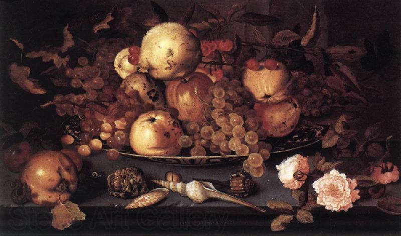 AST, Balthasar van der Still-life with Dish of Fruit  ffg Spain oil painting art